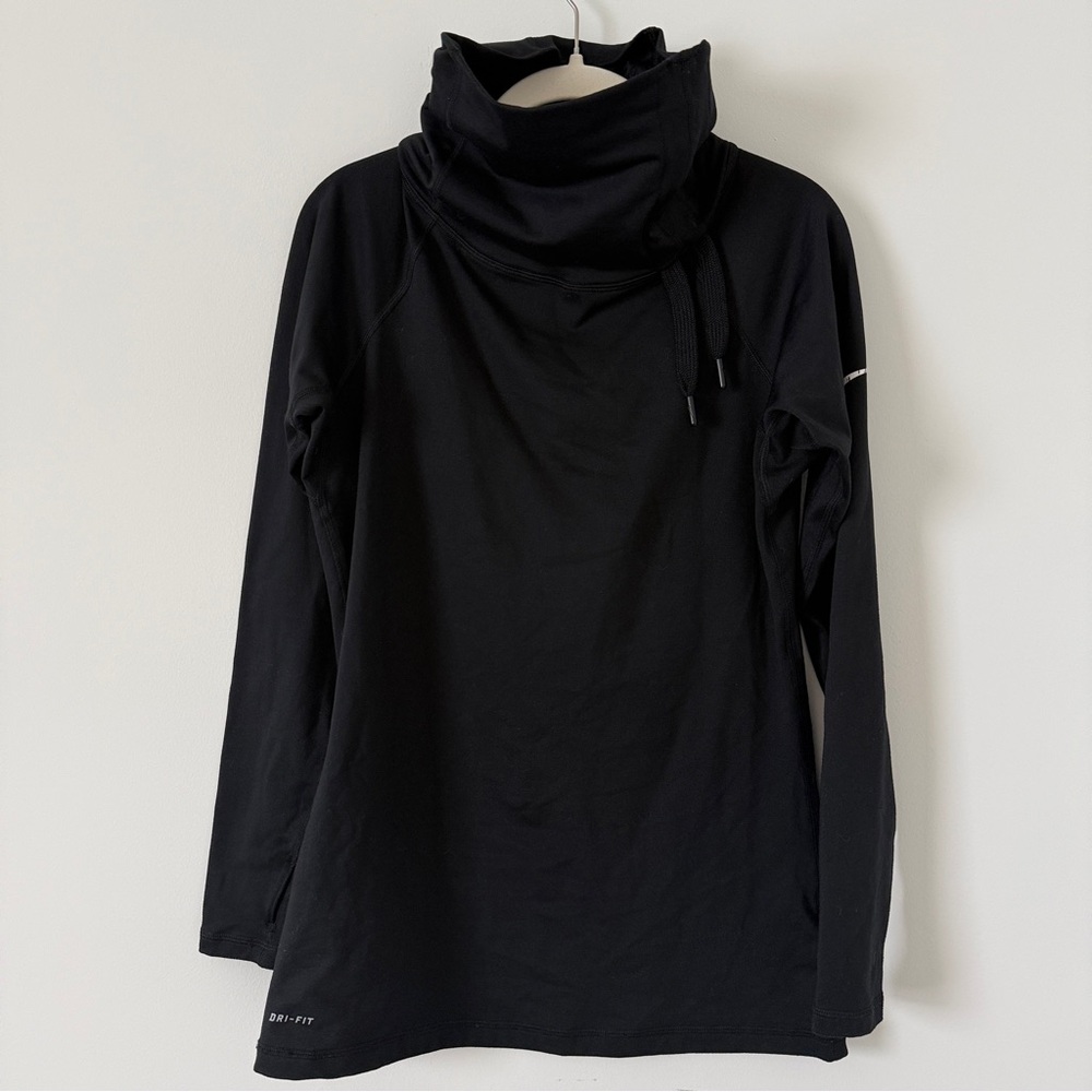 Nike Black Cowl Neck Sweatshirt with thumb holes
